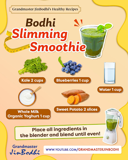 Bodhi slimming smoothie to work with meditation for weight loss.