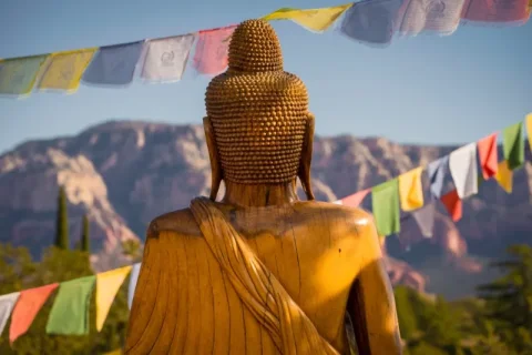 Tibetan Stupa in Kathmandu, Nepal.