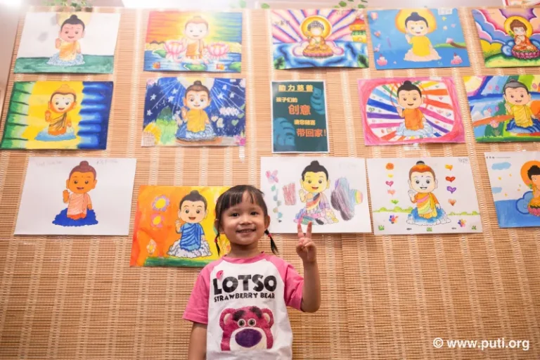 Children’s artwork are proudly displayed, bringing smiles to their faces