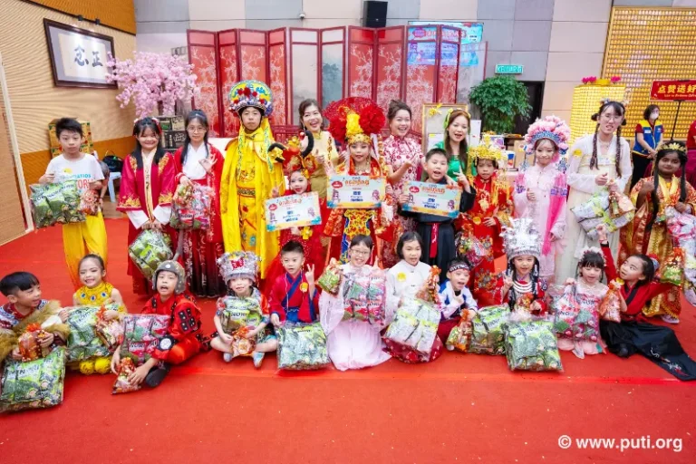 Group photo of smiling children at the event